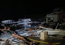 Temporal destrói hangares e atinge aeronaves no aeroporto de Toledo PR