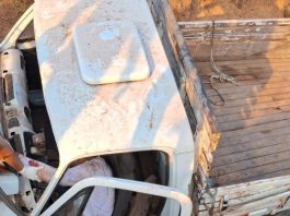 Caminhonete cai em vala e deixa vítima presa às ferragens em Sinop