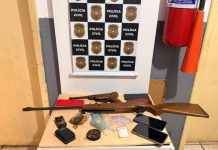 Polícia fecha ponto de tráfico em Canarana e prende suspeito com armas e drogas
