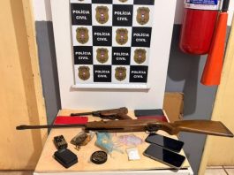 Polícia fecha ponto de tráfico em Canarana e prende suspeito com armas e drogas