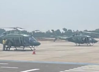 Helicópteros chegam a Manaus para reforçar combate às queimadas no Amazonas