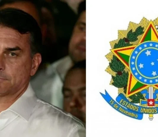 Brasão com “Brazil” em carta de Flávio Bolsonaro provoca repercussão