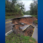 BR-476 tem 11 pontos com restrições após chuvas no Paraná