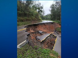 BR-476 tem 11 pontos com restrições após chuvas no Paraná