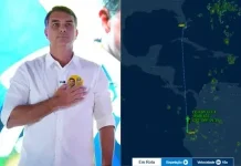 Aviãode “Bolsonaro Jr” deixa Equador rumo a Miami,viagem pode ser acompanhada ao vivo