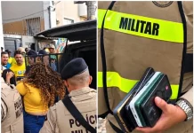 Duas mulheres são detidas após suspeita de furtos de celulares em ato de Flávio Bolsonaro