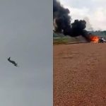 FAB intercepta avião vindo da Bolívia em Juara; piloto incendeia aeronave e foge