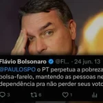 Print é eterno: Flávio Bolsonaro que já chamou benefício de “bolsa farelo”, agora apaga posts contra o Bolsa Família,